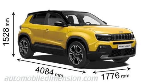 jeep avenger 2023 abmessungen